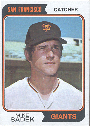 1974 Topps Baseball Cards      577     Mike Sadek RC